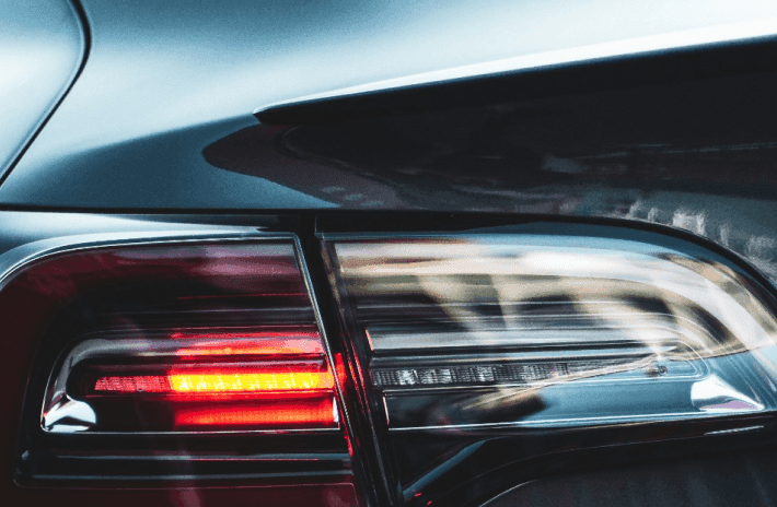 tail light of electric car