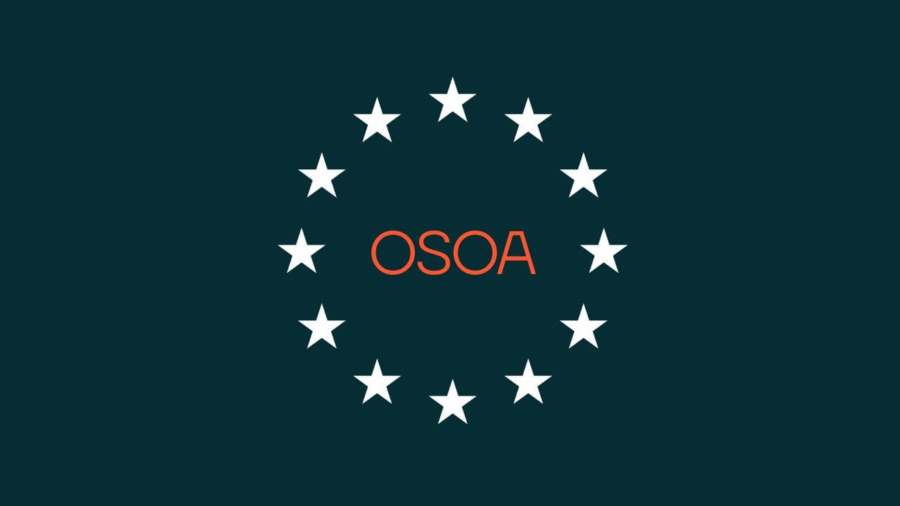 image of EU stars with text OSOA